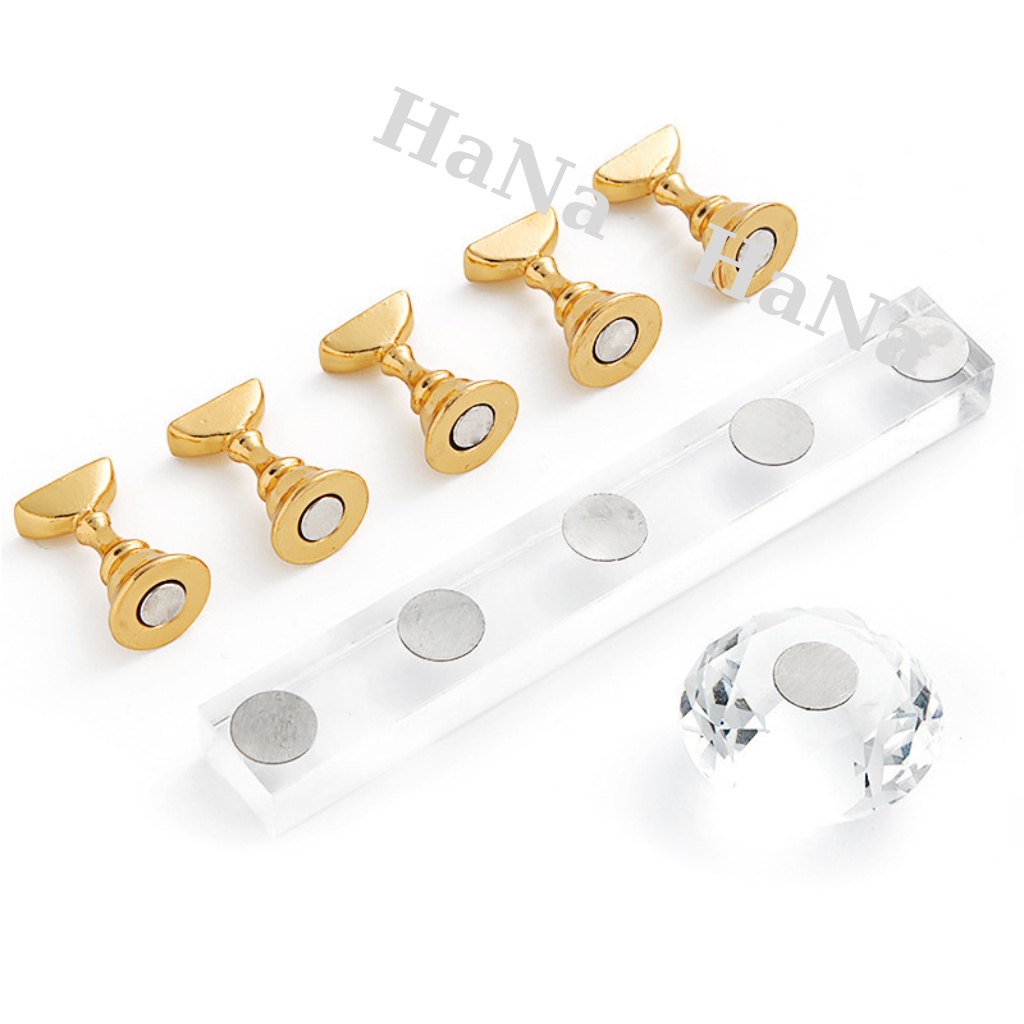 Đế gắn móng giả , đế nam châm gắn móng mẫu tập vẽ