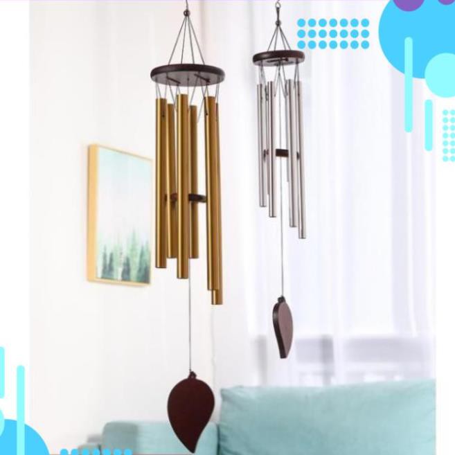 Chuông gió vàng may mắn cầu bình an và tài lộc 💎 Freeship 💎 206767 (MÀU BẠC)