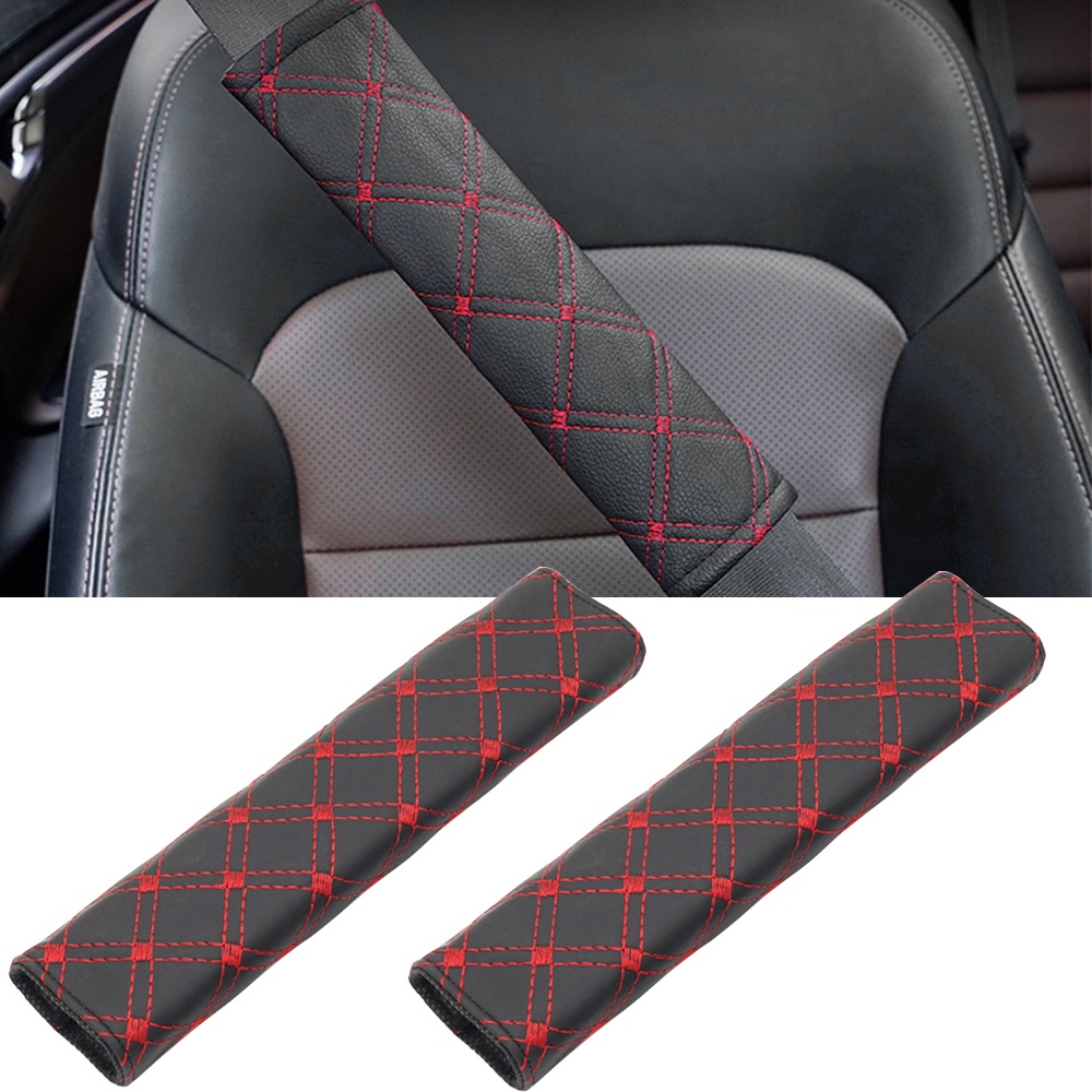 Đệm Bọc Dây An Toàn Xe Hơi Giả Da Nhiều Màu Sắc Bảo Vệ An Toàn Cho Trẻ Em/Người Lớn