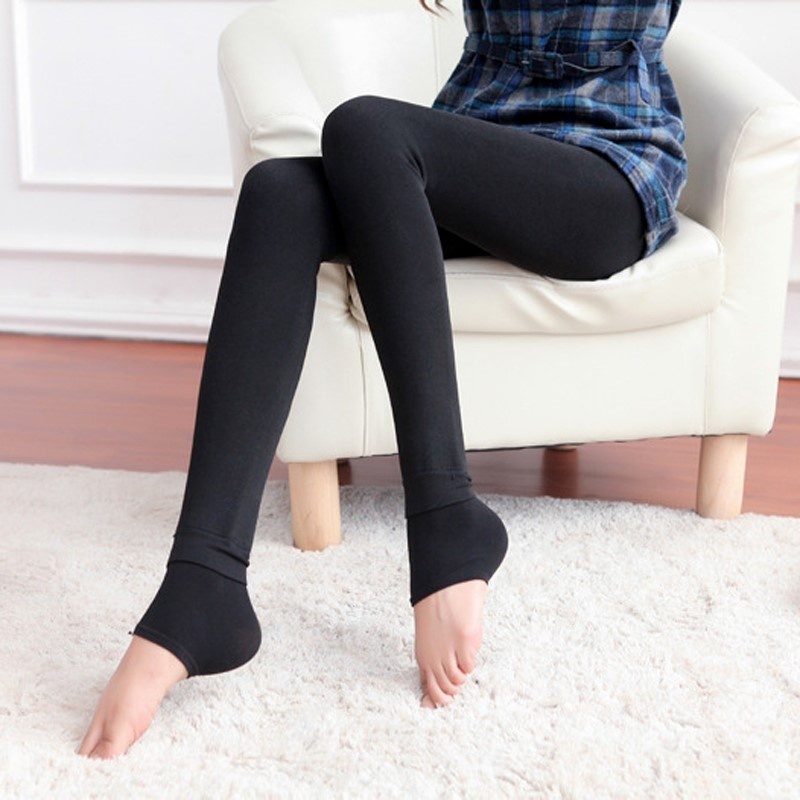 1 quần tất lót lông cho nữ siêu ấm, quần tất lót lông túi tím