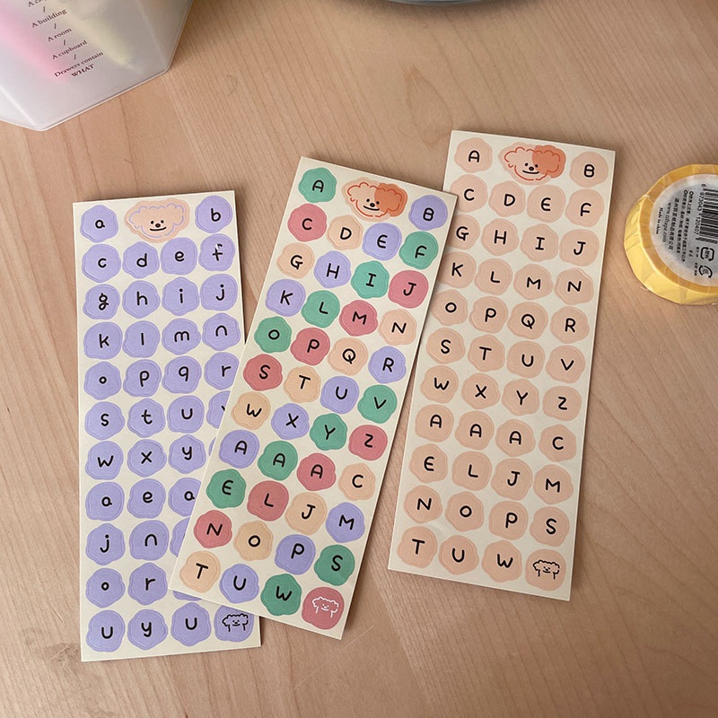 Tờ Miếng Dán Trang Trí Nhiều Màu Sắc Dễ Thương