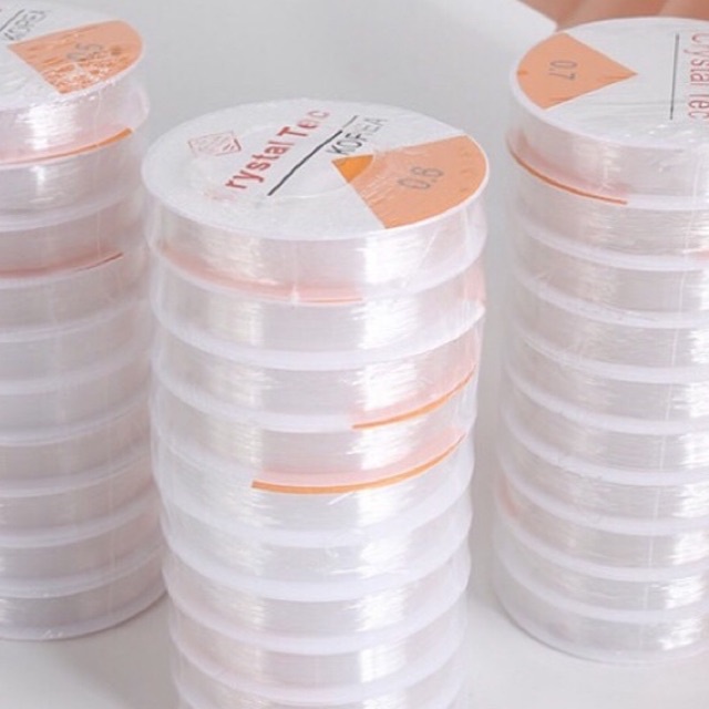 Cuận dây cước  đàn hồi co giãn hàng loại tốt làm thủ công đủ size 0.4mm-1.2mm