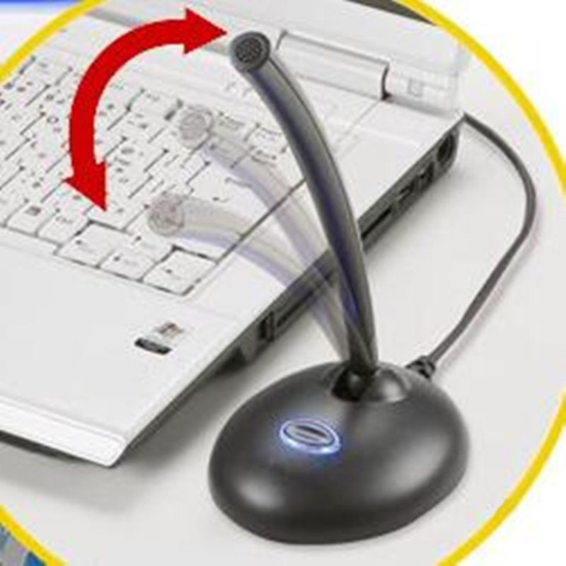 H.S.V✺USB Desktop Noise Cancelling Mic Microphone for PC Computer Laptop Use Accessory