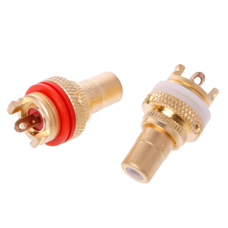 Bộ 8 Đầu Nối RCA Chất Lượng Cao Màu Đỏ + Trắng