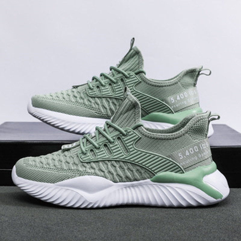 Giày Thể Thao Nam, Giày Sneaker Nam Đế Cao 5cm, Vải Sợi Dệt Thoáng Khí