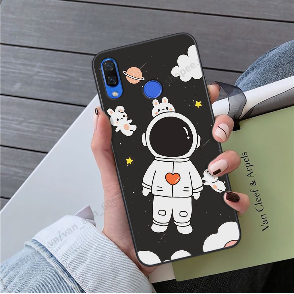Ốp Huawei Nova 3 / Nova 3i hình bầu trời, phi hành gia đẹp, ốp lưng điện thoại huawei viền dẻo cao cấp