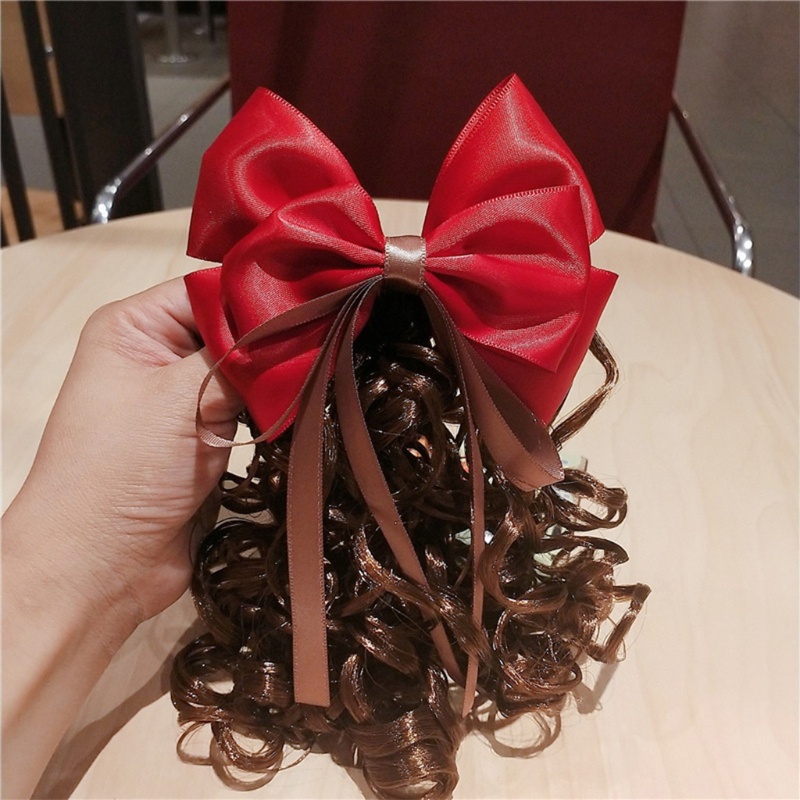 Kẹp Tóc Đính Nơ Ruy Băng Dành Cho Thanh Thiếu Niên
