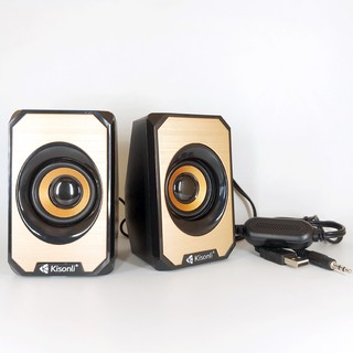 Loa vi tính 2.0 Kisonli KS-04 nhỏ gọn (Màu ngẫu nhiên)