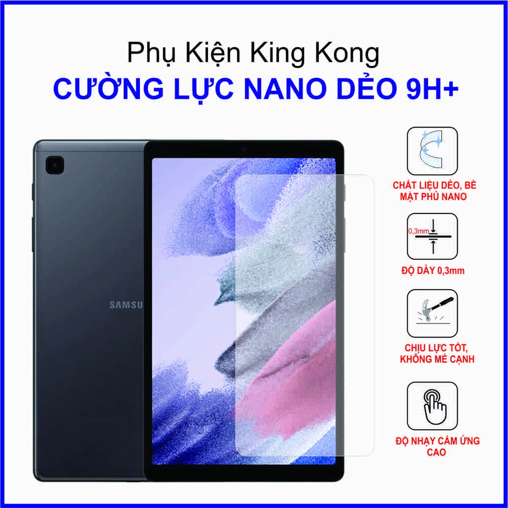 Dán cường lực Samsung Tab A7 Lite cường lực nano dẻo 9H+