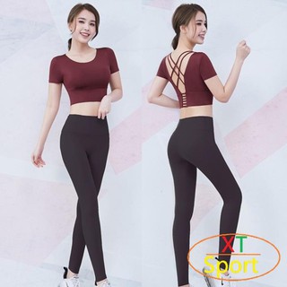 Quần áo tập gym, yoga nữ, Bộ tập gym yoga aerobic nữ tôn dáng, vải đẹp BGM34 đẹp