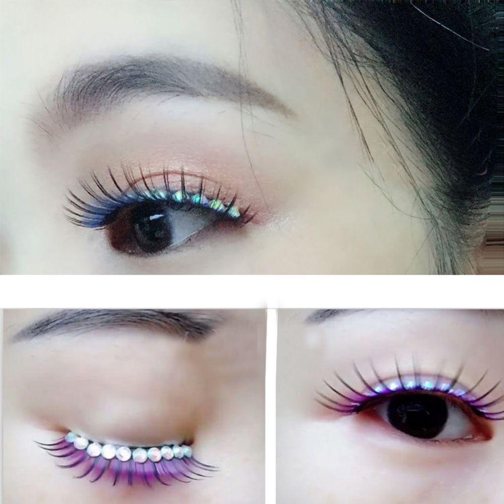 Lông Mi Giả Trang Điểm Chuyên Nghiệp|Cặp Lông Mi Giả Lấp Lánh Dành Cho Trang Điểm Biểu Diễn Múa DIY