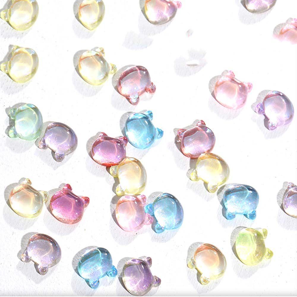 OCEANMAP Đá Đính Trang Trí Móng Tay 3D Hình Gấu Dễ Thương