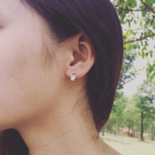 Khuyên tai bạc Sao treo 925