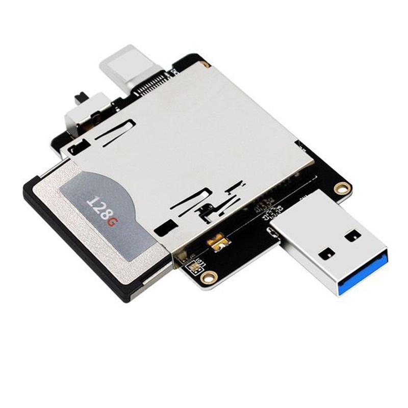 Đầu Đọc Thẻ Nhớ Loại A + C USB 3.1 10Gbps Bằng Nhôm Nhỏ Gọn Tiện Dụng Cho Android / Windows