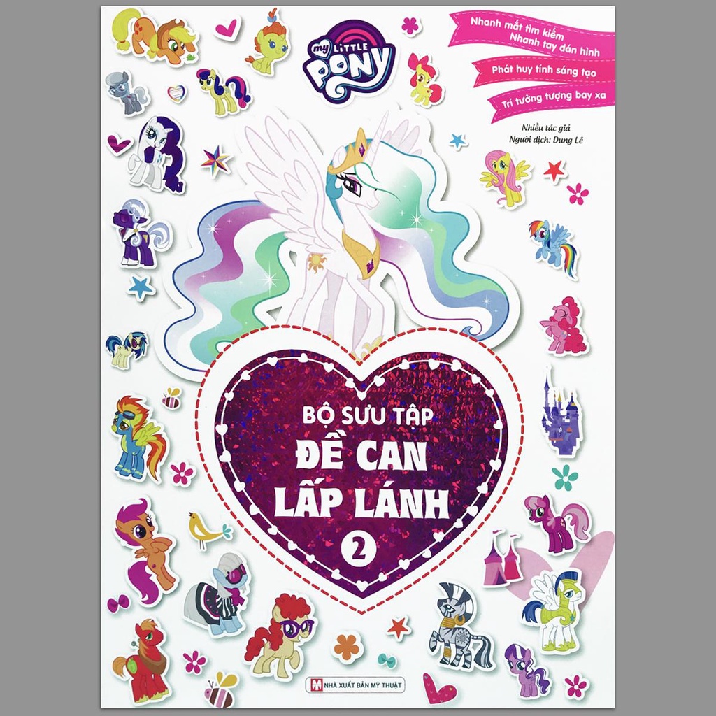 Sách - My Little Pony - Bộ Sưu Tập 1000 Đề Can Lấp Lánh - Quyển 2 (2-8 tuổi)