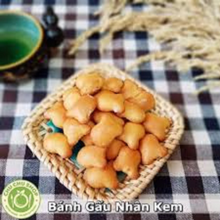 túi 500g bánh gấu nhân kem