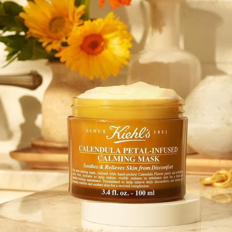 MASK CÚC 𝐊𝐈𝐄𝐇𝐋𝐒 𝐂𝐀𝐋𝐄𝐍𝐃𝐔𝐋𝐀 𝐏𝐄𝐓𝐀𝐋-𝐈𝐍𝐅𝐔𝐒𝐄𝐃  𝐂𝐀𝐋𝐌𝐈𝐍𝐆 100ml-ĐỦ BILL