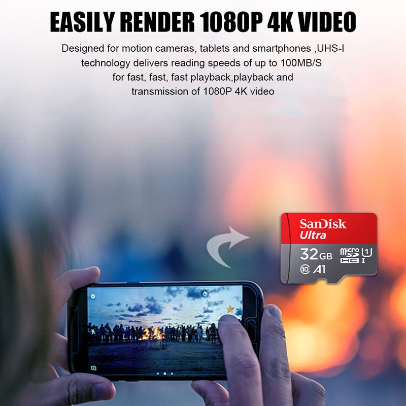 Thẻ Nhớ Sandi Tốc Độ Cao 1TB 512GB 256GB 128GB 64GB 32GB 8GB Phù Hợp Cho Máy Ảnh / Điện Thoại / Máy Tính