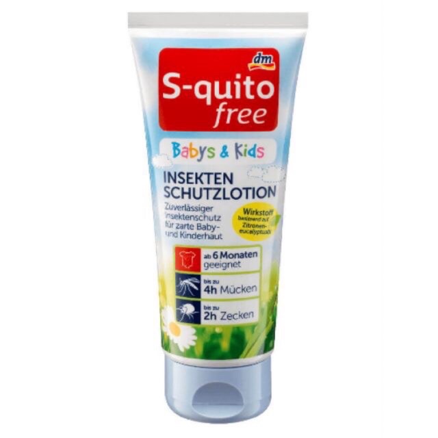 Kem bôi-gel-xịt chống muỗi và côn trùng S 15ml-100ml- QUITO FREE INSEKTEN SCHUTZLOTION-  Đức