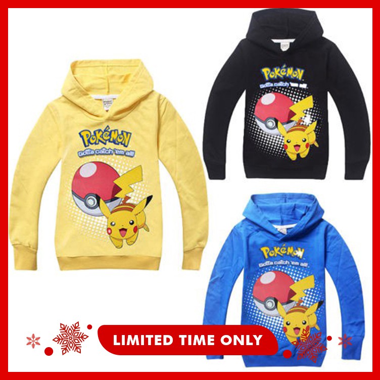 Áo hoodie Pokemon Go cho bé