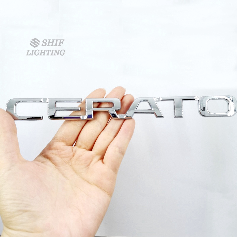 Logo họa tiết CERATO chất liệu ABS trang trí xe KIA