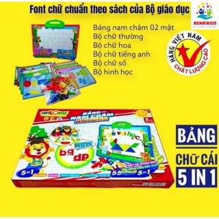 BẢNG CHỮ CÁI NAM CHÂM TIẾNG VIỆT 5 IN 1 ANTONA💛HÀNG VN💛Đồ chơi thông minh cho bé trai,gái giáo dục sớm trẻ em 3-6 tuổi