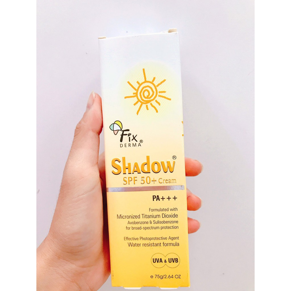 Kem chống nắng cho da mặt và toàn thân Fixderma Shadow SPF 50+ 75g