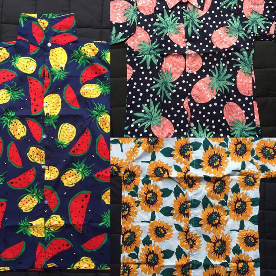 ÁO SƠ MI HOA QUẢ (kèm ảnh thật ) | BigBuy360 - bigbuy360.vn