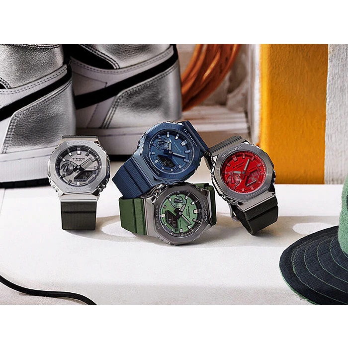 Đồng Hồ Casio Nam Dây Nhựa Chính Hãng GSHOCK GM-2100B-4ADR