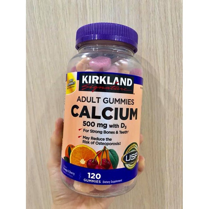 KẸO BỔ SUNG CANXI KIRKLAND SIGNATURE CALCIUM 500MG - 7900