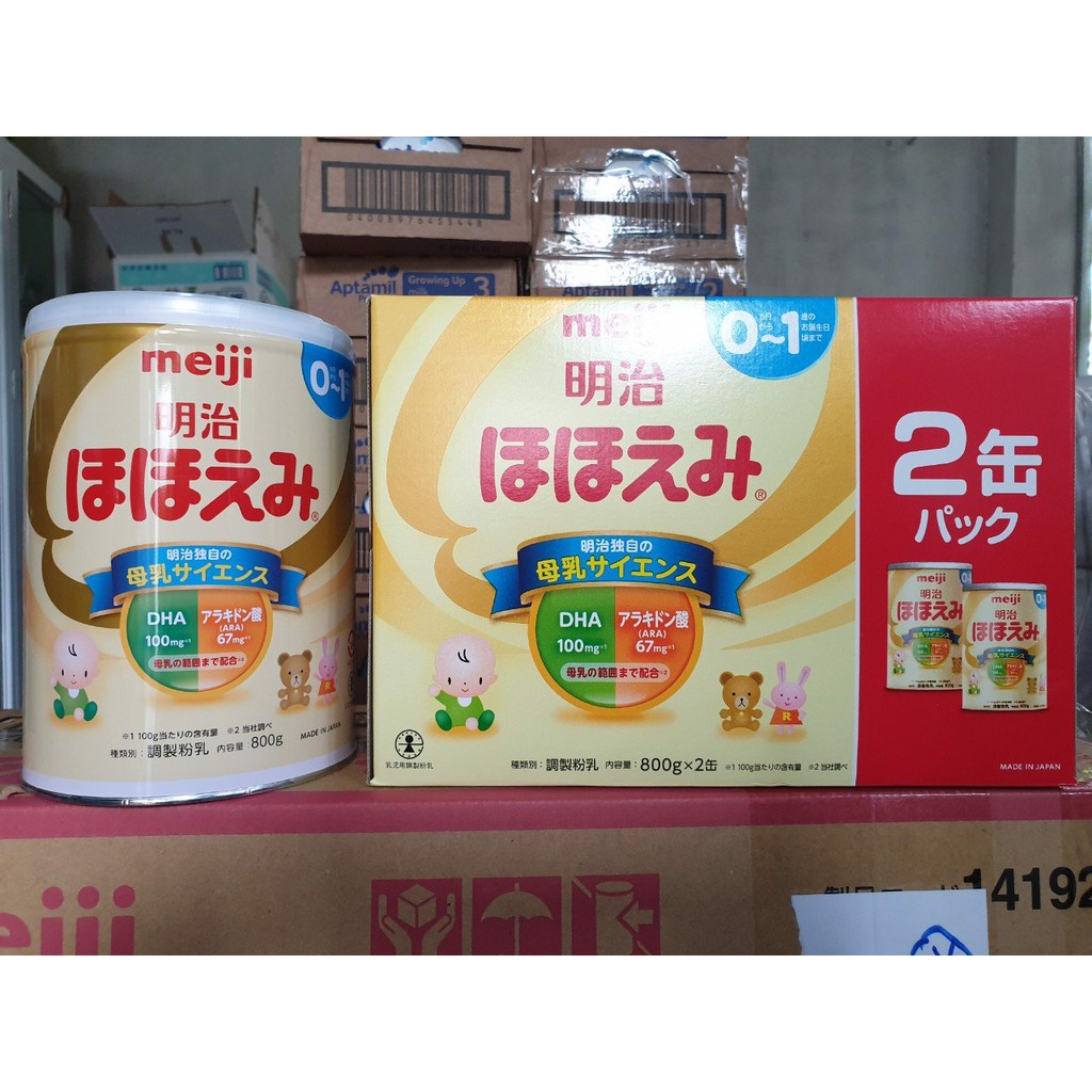 Sữa Meiji lon số 0 800gr nội địa Nhật mẫu mới