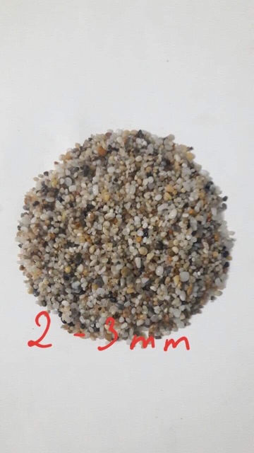 Sỏi biển cát màu rải bể cá túi 1kg