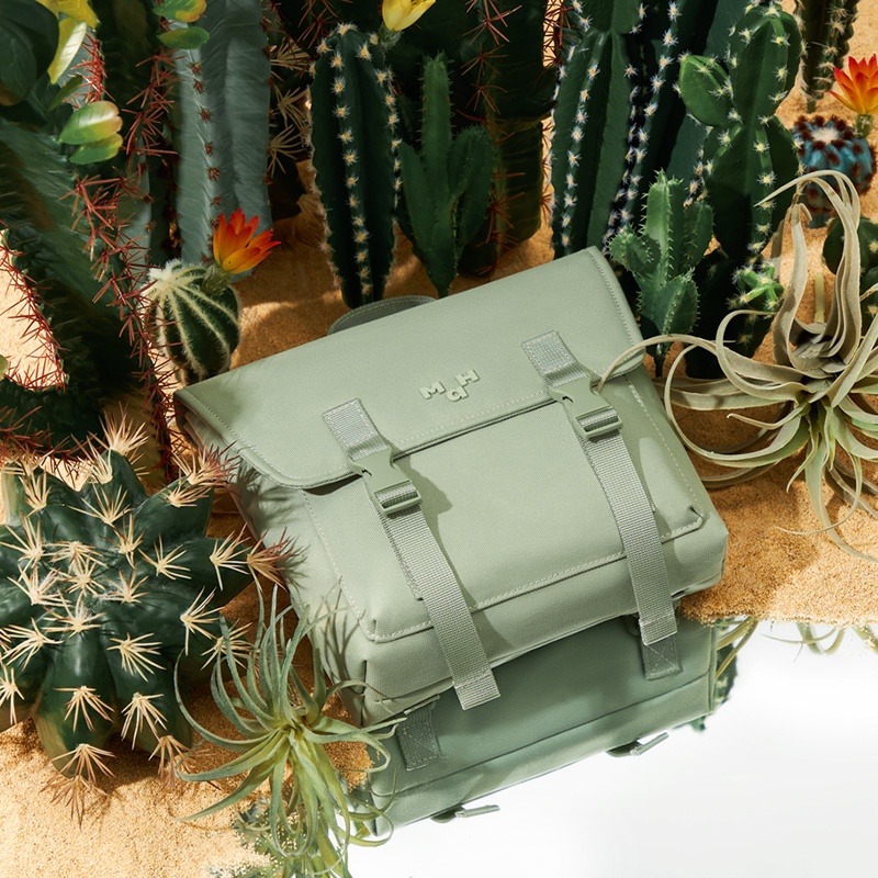 Ba lô MAH Oli mini màu xanh lá cây dáng nhỏ đơn giản dễ thương