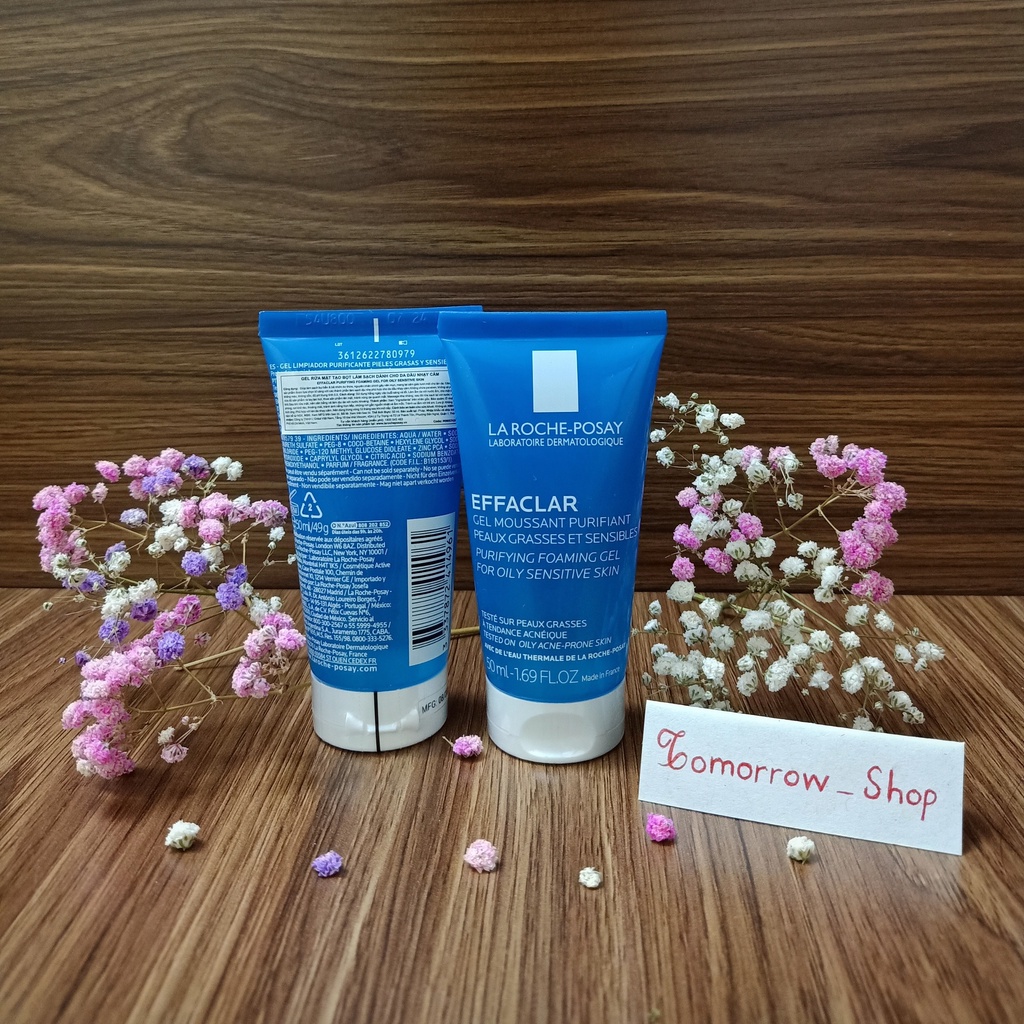 Sữa rửa mặt La Roche Posay Effaclar Purifying Foaming Gel và Micro-peeling Purifying50ml