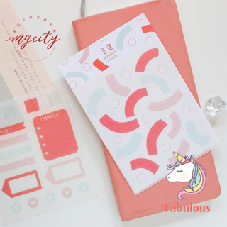 Set 2 sticker tiện ích trang trí sổ