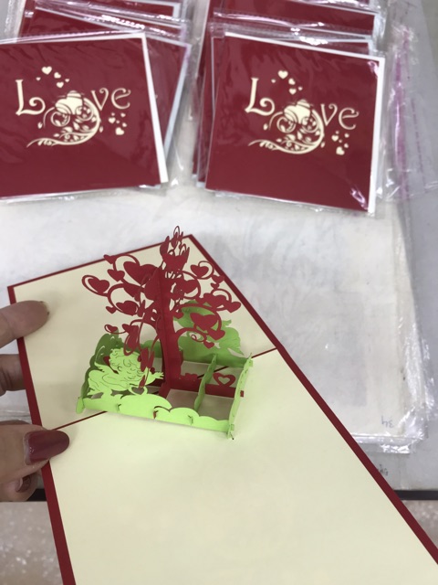 Cây Trái Tim 1 ( thiên thần ) - Love - Flower  - Thiệp 3D | BigBuy360 - bigbuy360.vn