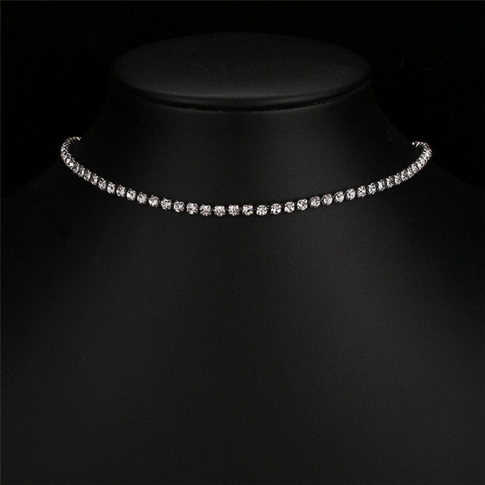Vòng cổ choker đính đá lấp lánh thời trang dành cho nữ