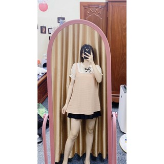 Áo bầu cổ nơ.