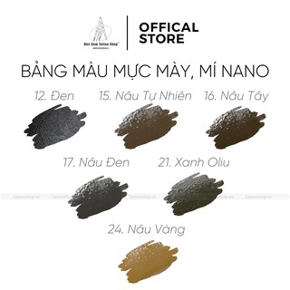 [Phiên bản 2021] Mực Phun Xăm Mày Mí Bella Nano Pigment chính hãng Đài Loan (nhiều màu)