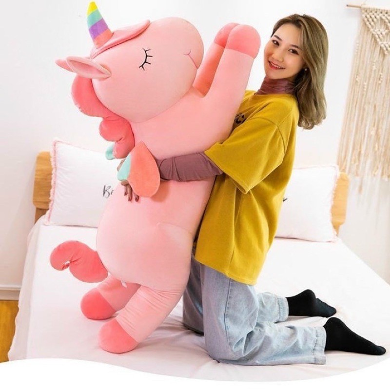 GỐI ÔM GẤU BÔNG CHO BÉ NGỰA PONY (SIZE 100CM)