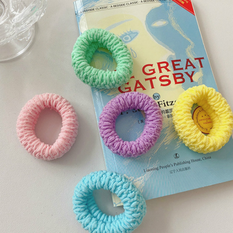 Dây Buộc Tóc Cao Su Co Giãn Màu Kẹo Dễ Thương Cho Nữ