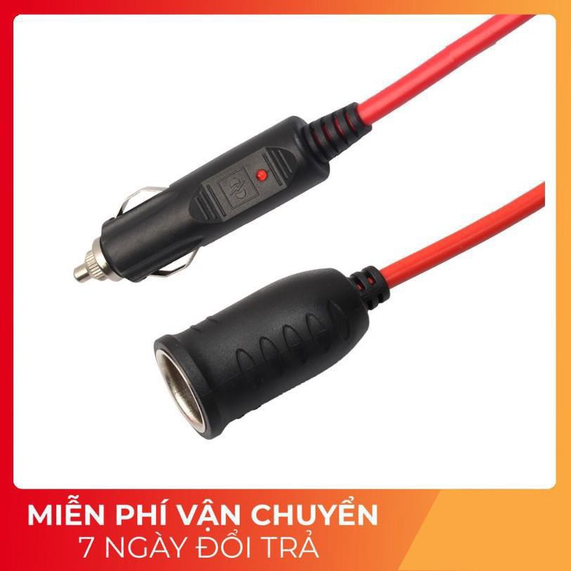 Dây Cáp Nối Dài Tẩu Sạc 3A - 10A Cho Xe Hơi, Ô tô 12V 24V Lõi Đồng Cao Cấp