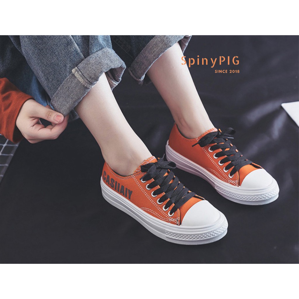 [FREESHIP-KÈM VIDEO] Giày thể thao Sneaker nữ phong cách convert, cổ thấp, đế mềm 3cm, nhiều màu sắc HOT TREND