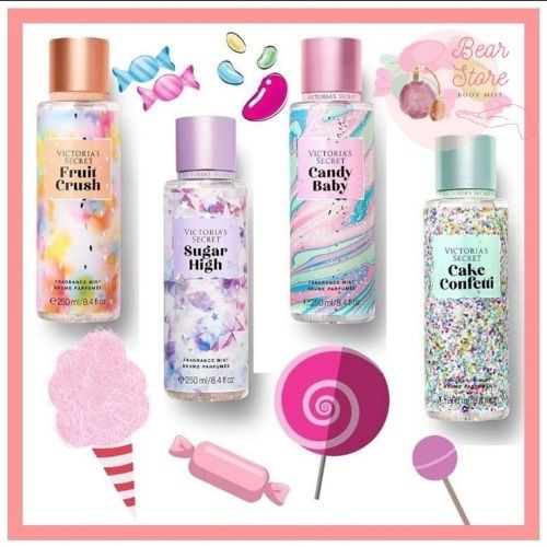 [Mùi Kẹo Ngọt] Xịt Thơm Toàn Thân Nước Hoa Body Mist Victoria Secret Mùi Vị Kẹo Ngọt Full Size 250ml 🍭🍬