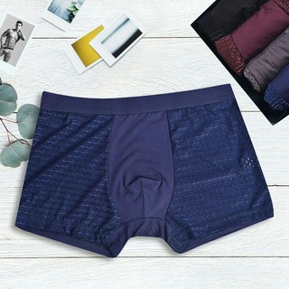 HỘP 4 QUẦN SỊP ĐÙI NAM LƯỚI THÔNG HƠI CO GIÃN SIÊU THOÁNG MEN'S LOẠI 1