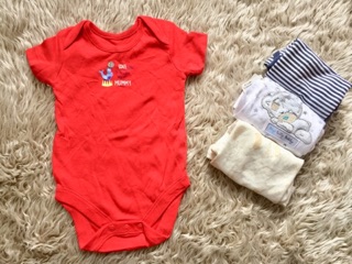 Combo set 4 body xuất anh 3-24m
