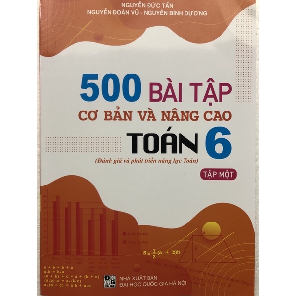 Sách - 500 Bài tập cơ bản và nâng cao Toán 6 Tập 1