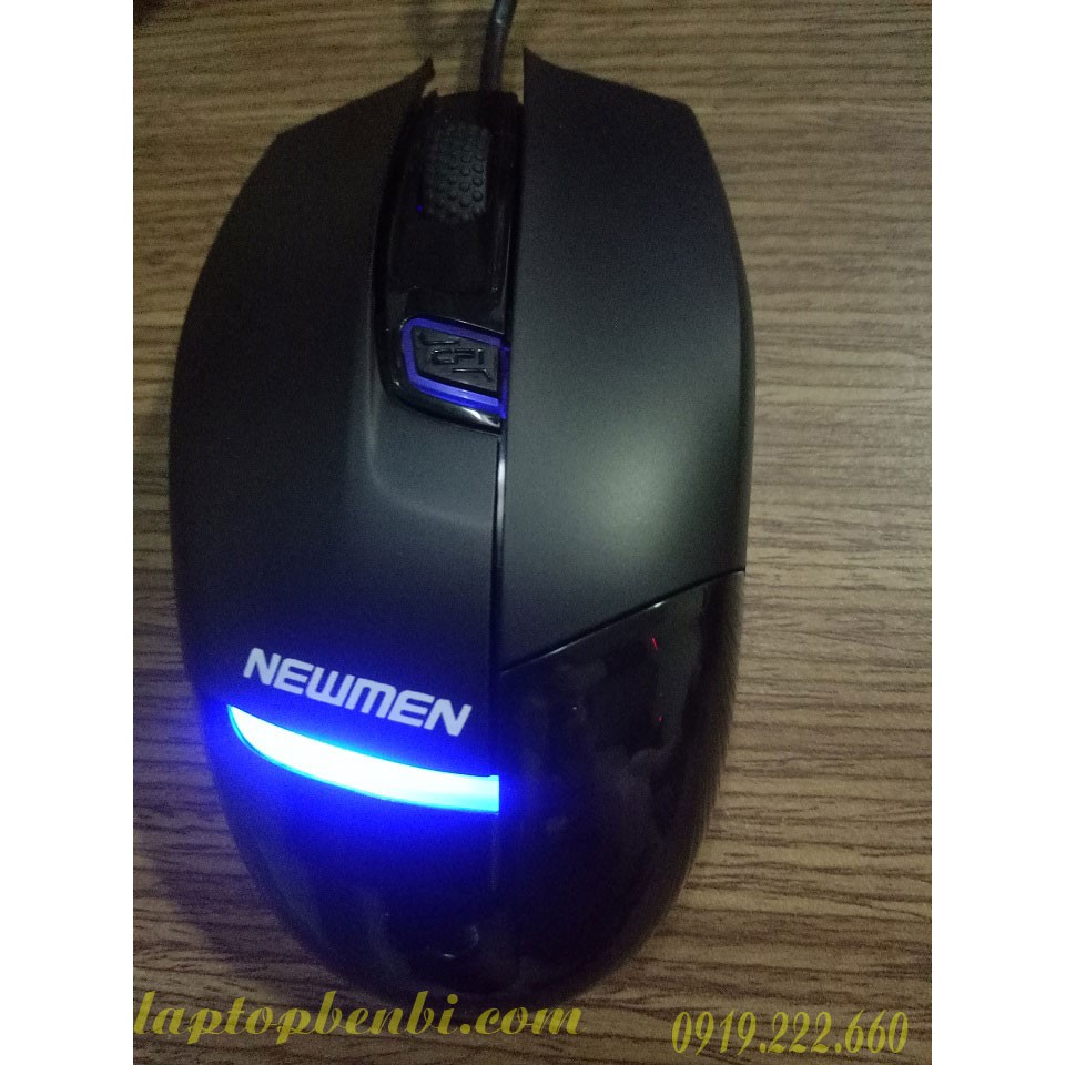 Mouse quang có dây chính hãng Newmen G10 | chuột game có đèn LED | Màu Đen