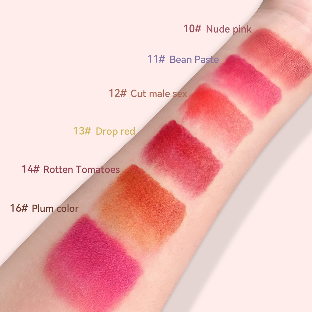 Set 12 son môi Mini lâu trôi thiết kế hình viên thuốc dễ thương