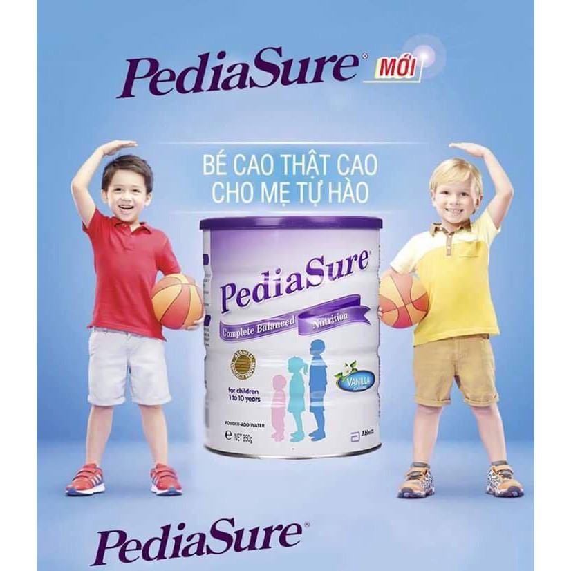 🔥Deal Giá Sỉ🔥( Date 2/2022) Sữa Pediasure nắp tím Úc vị dâu 850g